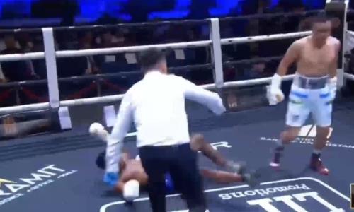 Экс-чемпион WBC из Узбекистана оформил эффектный нокаут после нокдауна. Видео