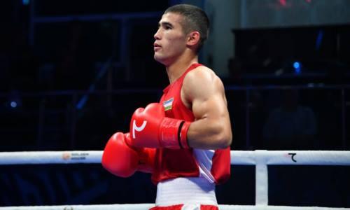 Казахский чемпион мира в бою с нокдауном выиграл «золото» чемпионата Узбекистана-2023 по боксу. Видео