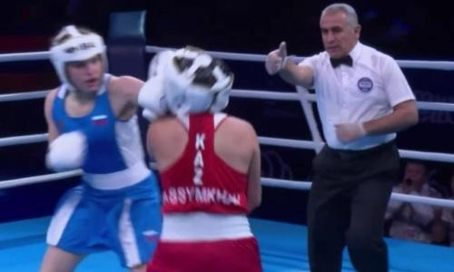 Видео драматичного финала Казахстан — Россия на юниорском ЧМ-2023 по боксу