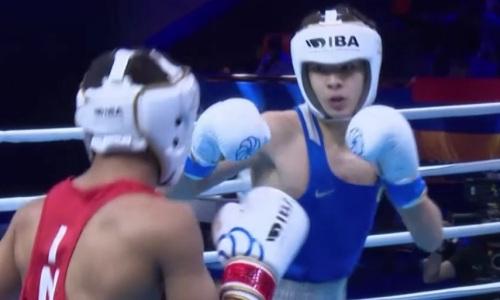 Видео четвертого «золотого» боя Казахстана на юниорском ЧМ-2023 по боксу