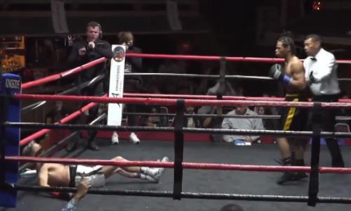 58-летний дебютант бокса улетел в молниеносный нокаут. Видео