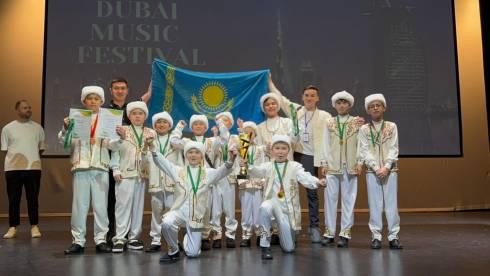 Юные карагандинские домбристы завоевали Гран-при международного конкурса в Дубае