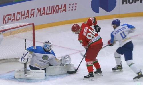 Сборная Казахстана по хоккею пропустила три безответные шайбы от Беларуси за первый период