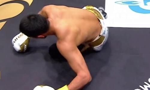 Шокирующим нокаутом закончился бой чемпиона мира из Казахстана