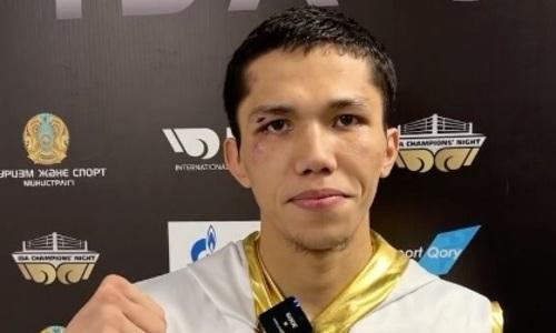 Чемпион мира из Казахстана высказался о победе над узбекистанским боксером