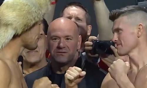 Шавкат Рахмонов и Стивен Томпсон провели финальную дуэль взглядов перед боем в UFC. Видео