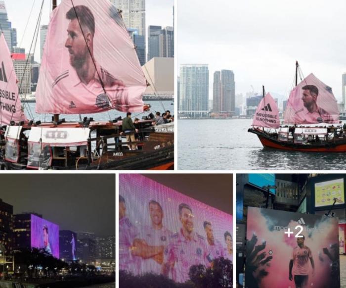 Лионелю Месси в Гонконге устроили невероятный перформанс на корабле
