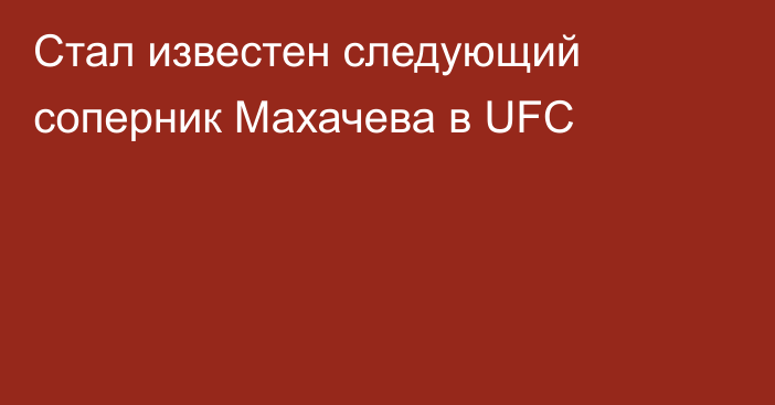 Стал известен следующий соперник Махачева в UFC