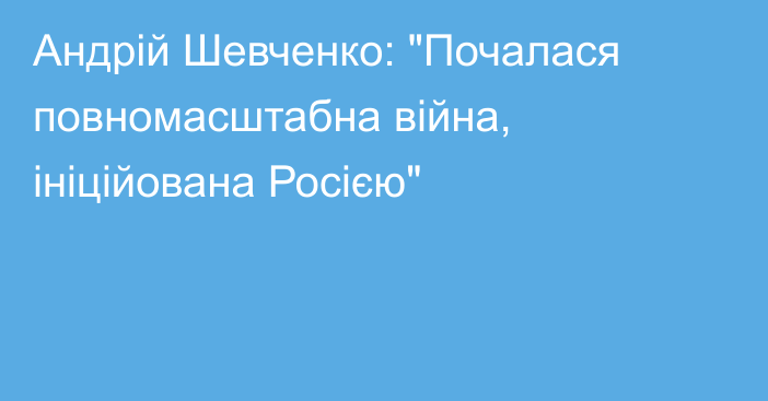 Андрій Шевченко: 