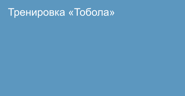 Тренировка «Тобола»