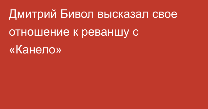 Дмитрий Бивол высказал свое отношение к реваншу с «Канело»