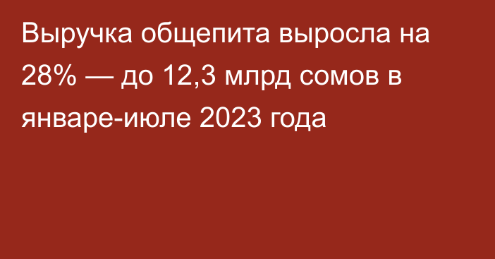 Выручка общепита выросла на 28% — до 12,3 млрд сомов в январе-июле 2023 года