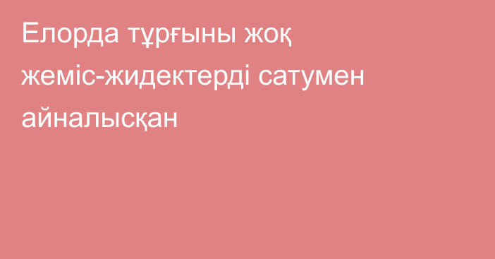 Елорда тұрғыны жоқ жеміс-жидектерді сатумен айналысқан