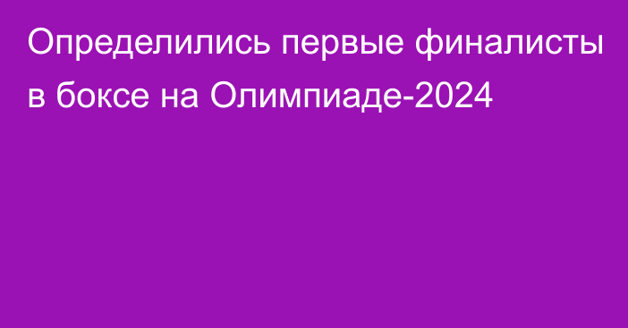 Определились первые финалисты в боксе на Олимпиаде-2024