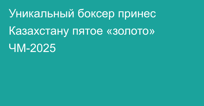Уникальный боксер принес Казахстану пятое «золото» ЧМ-2025