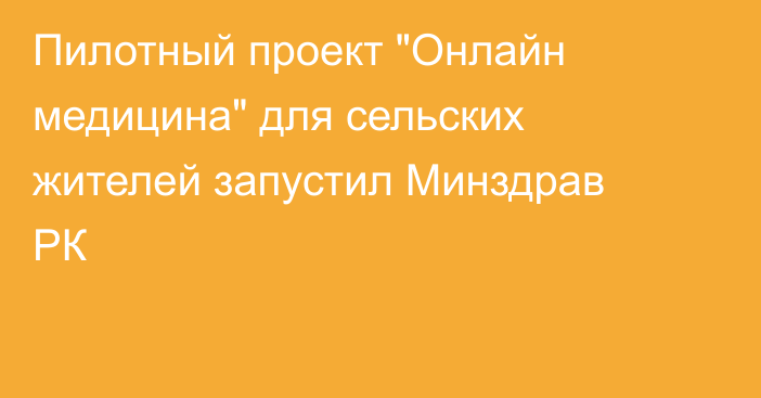 Пилотный проект 