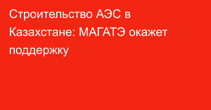 Строительство АЭС в Казахстане: МАГАТЭ окажет поддержку