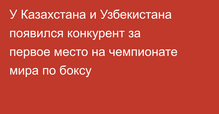 У Казахстана и Узбекистана появился конкурент за первое место на чемпионате мира по боксу