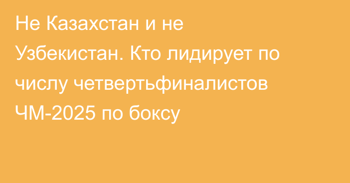 Не Казахстан и не Узбекистан. Кто лидирует по числу четвертьфиналистов ЧМ-2025 по боксу 