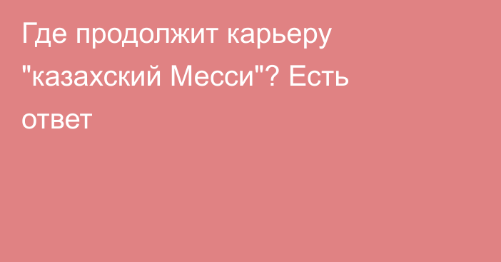 Где продолжит карьеру 