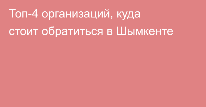 Топ-4 организаций, куда стоит обратиться в Шымкенте