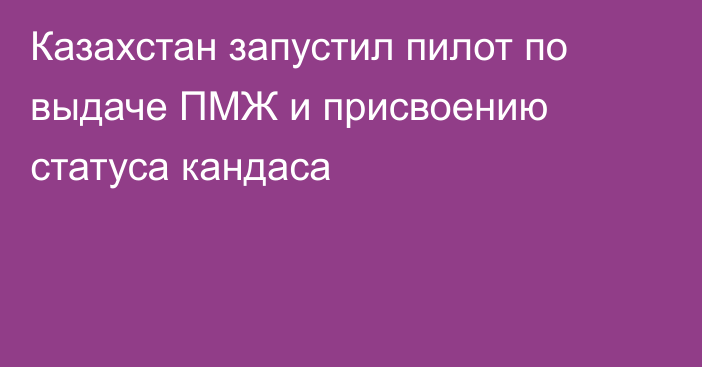 Казахстан запустил пилот по выдаче ПМЖ и присвоению статуса кандаса