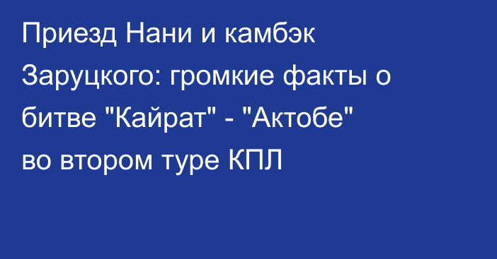 Приезд Нани и камбэк Заруцкого: громкие факты о битве 