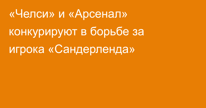 «Челси» и «Арсенал» конкурируют в борьбе за игрока «Сандерленда»
