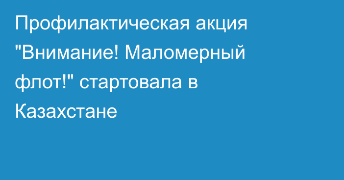 Профилактическая акция 