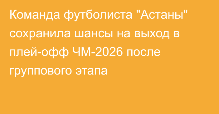 Команда футболиста 