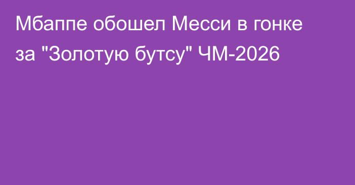Мбаппе обошел Месси в гонке за 