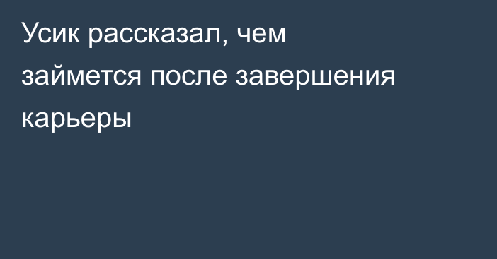 Усик рассказал, чем займется после завершения карьеры