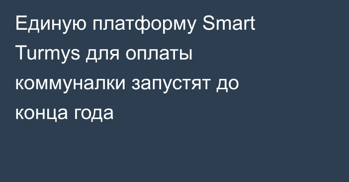 Единую платформу Smart Turmys для оплаты коммуналки запустят до конца года