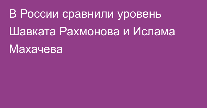 В России сравнили уровень Шавката Рахмонова и Ислама Махачева