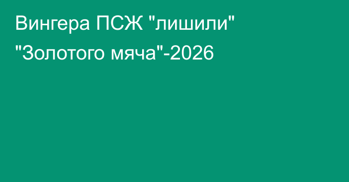 Вингера ПСЖ 